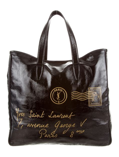 ysl y mail tote|YSL denim tote.